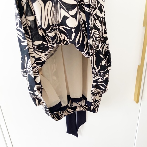 Anthropologie Black and Cream Patterned Dress - Picture 6 of 15